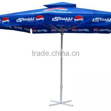 strong aluminum outdoor beer umbrella advert big umbrella printing cola umbrella