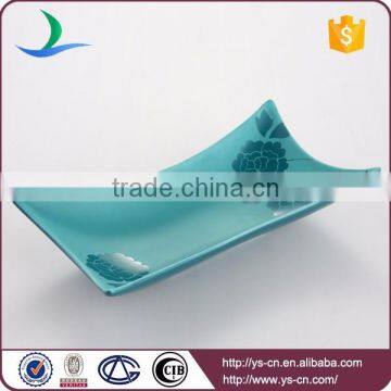 Wholesale handmade ceramic decorative salad plate for restaurant