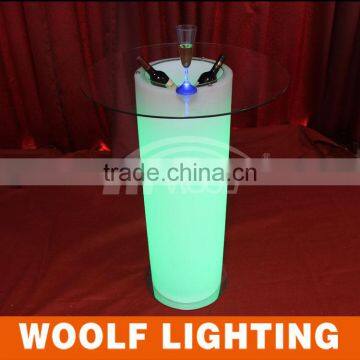 Popular Bistro and Bar Glowing Rechargeable Flashing Colourful LED Lighting Ice Bucket