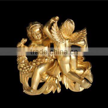 Glorious Decorative Fruit Bowl, Gold Color Fruit Bowl With Handles, Gilt Decorative Arts & Crafts photo-3