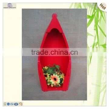 Compartment Tray Red Green Color Decoration Boat Miniature photo-6