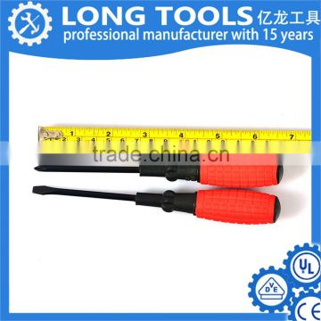 Hot sale soft rubber handle S2 CRV material mini slotted screwdriver