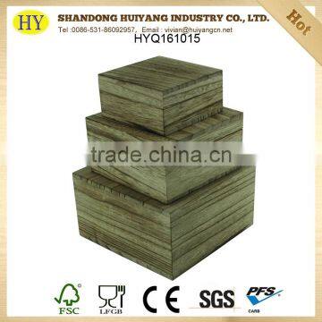 Custom Shabby Chic Wooden Gift Cube Box for Packing photo-2