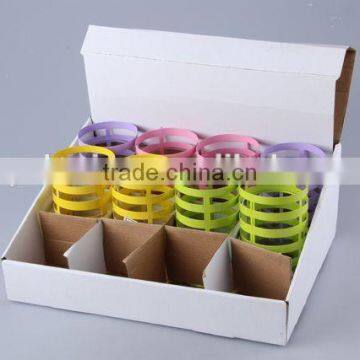 Home Decoration Candlestick/hollow out Design Iron+Glass Candle Holder
