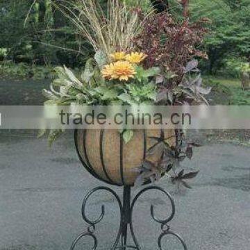 wrought iron planter