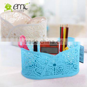 Mini Pen Holder, Mini Plastic Pen Holer With Dividers photo-2