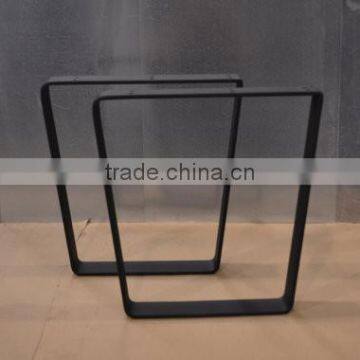 Wholesale 28 Inch Metal Flat Steel Black Coated Wood Furniture Feet photo-3