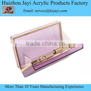 Luxury Rectangle Transparent Women Ladies Wedding Party Clear Crystal Designer Evening Clutches photo-4