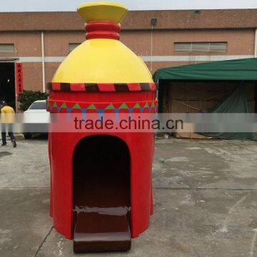 Outdoor Fiberglass Castle Sculpture photo-3