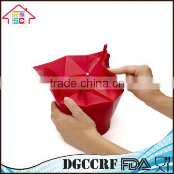NBRSC Kitchen Foldable Silicone Microwave Popcorn Maker Container Cooking Tool photo-4