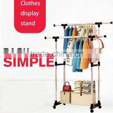 retail hanging clothes display racks