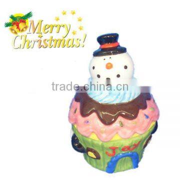 Good quality handpainted cupcake jar with custom shape