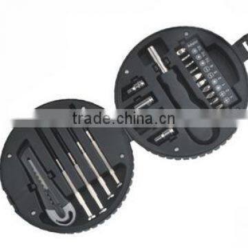 16 Pcs Tire Shape Tool Box ,tire Multi Tool Kit The Best Selling Products Tire Shape Auto Tool Kit