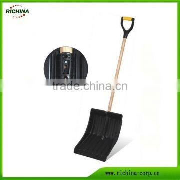 big head, any color avialable, wood/steel handle, metal edge, 1300mm long, Snow Scoop Shovel