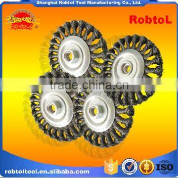 115MM Brush Wheel Twist Knot Crimped Bowl Disc Abrasive M14 Round Grinding Cheaning Brush photo-5