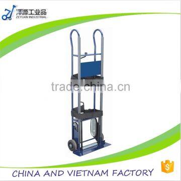 heavy duty two crank steel powered stair climbing hand truck for moving furniture