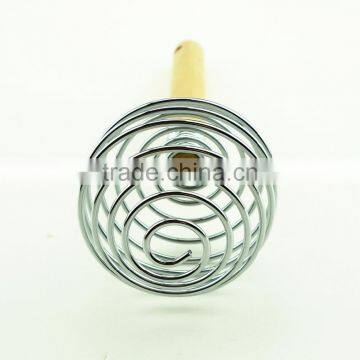 37045 Stainless Steel Spring Coil Whisk With Wooden Handle photo-4