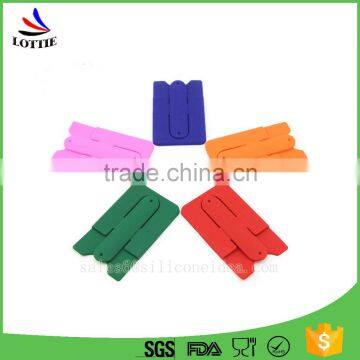Wholesale 3M Sticker Silicone Cell Mobile Phone Holder Credit Phone Card Holder photo-3