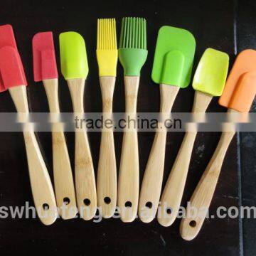 2016 Fashion bamboo silicon kitchen ware