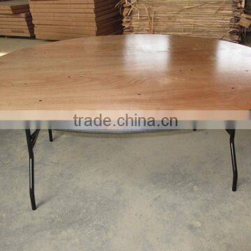High Quality Folding Dining Wooden Table Banquet Table photo-4