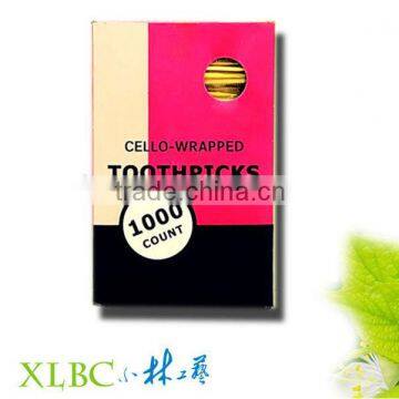 Nature PP Cello Wrapped Box Mint Bamboo Toothpicks photo-2