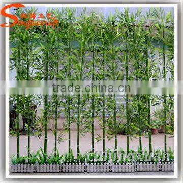 Newest Artificial Green Bamboo Poles Outdoor Bamboo Fence photo-3