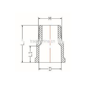 HIGH QUANLITY MALE COUPLING OF PVC DIN STANDARD FITTINGS FOR WATER SUPPLY photo-2