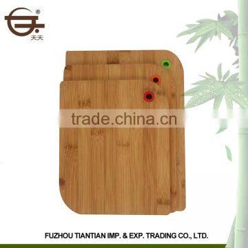 Various Size Bamboo Cutting Boards Set Kitchen Chopping Blocks photo-2
