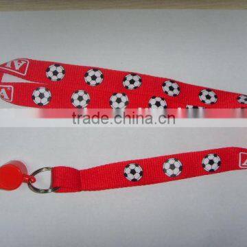 Promotion football whistle lanyard