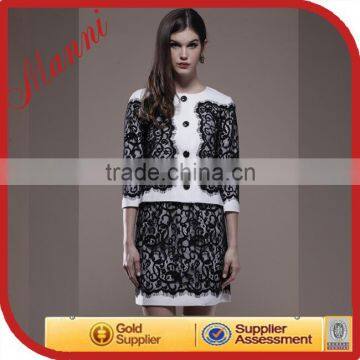 New fashion office ladies suits with skirt