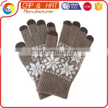 hight quality new gift touch screen glove smart touch gloves Customized Knitted Winter Touch Screen Glove