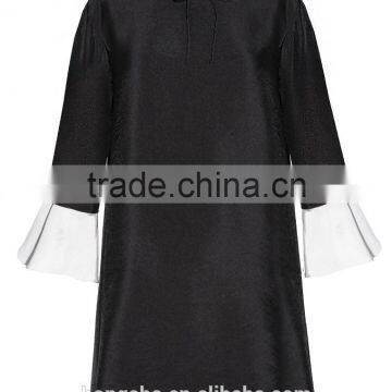 New Style Girl Dress Fashion Black Girl Party Wear Western Bell Sleeve Dress HSD6653 photo-3
