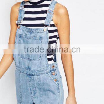 2015 Fashionable Hot Sale OEM Customized Denim Women Elegant Overalls photo-3