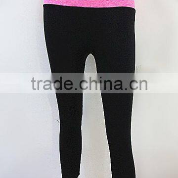 Seamless knitting leggings for women/elastic sports leggings