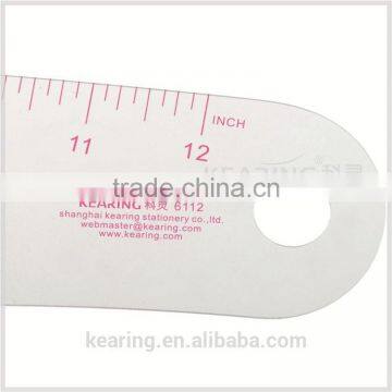 Kearing Flexible Plastic Metric Garment Curve Ruler Vary Form Curves 12cm ( Sandwich Line ) # 6112 photo-3
