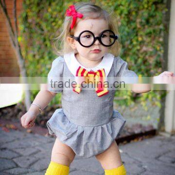 2017 Baby Infant Girl Harley style Grey colour Fashion Summer Toddler Kids Jumpsuits