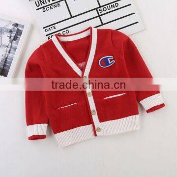 Cheap Knitwear Direct Manufactures Classical School Uniforms Style Knit Wool Cardigan Sweaters photo-2