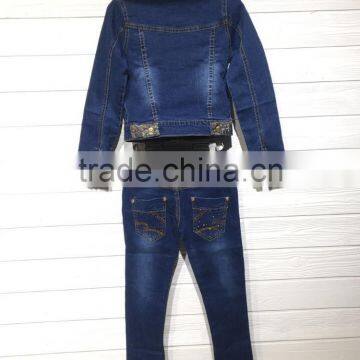 GZY Stock Girl's Jeans Set New Designs Photos High Quality 2017 photo-2