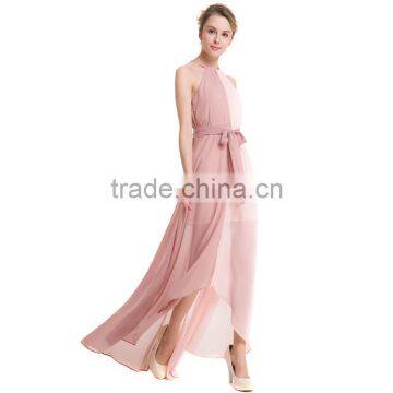 Maxnegio Sexy Fashion Summer Maxi Patchwork Halter Dress With Belt and Tassel Eveing Dress photo-4