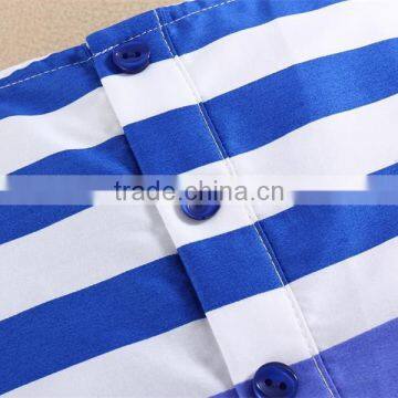 Summer Dresses Strips Design Mom and Bab Fashion Simple Beautiful Dress for Infant and Toddler Girls