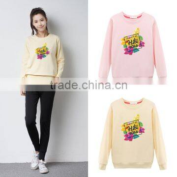 Popular Patches Pullover Women Sweatershirt Sport Sweater With Your Logo
