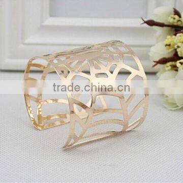 Fashion Cobweb Hollow Golden Bangles Adjustable for Women Designs photo-3