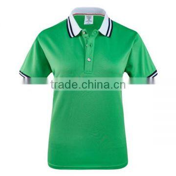 Womens Polo Shirt Contrast Collar Design photo-4