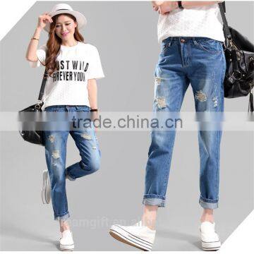 2016 new fashion brand women Slim jeans blue jeans female stretch pencil jeans female