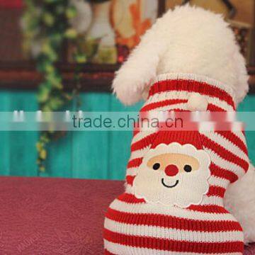 2015 hot sell wholesale Santa Claus dog christmas sweater