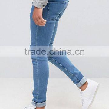 2016 Mens Classic Jeans Light Blue Skinny Jeans Wholesale photo-4