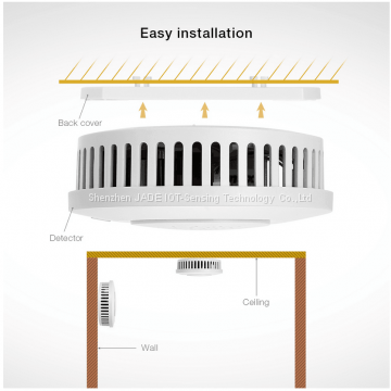 JADE Wilress Zigbee Lora Smoke Detector Fire Alarm SD50 With Independent Batteries for Home Security System photo-4