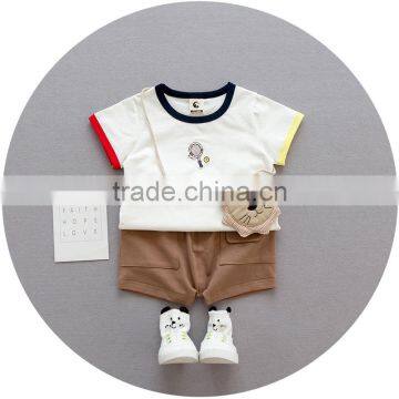 S17379A Baby Boys T Shirt Short Sleeve Children Clothing Summer Kids Printing T Shirt photo-4