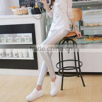 EY0076L Wholesale Autumn Winter Latest Styles Women PU Leggings photo-5