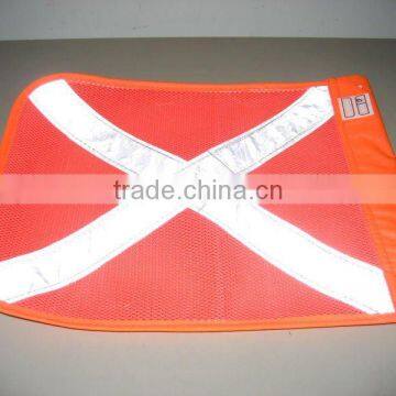 safety warning polyester banner